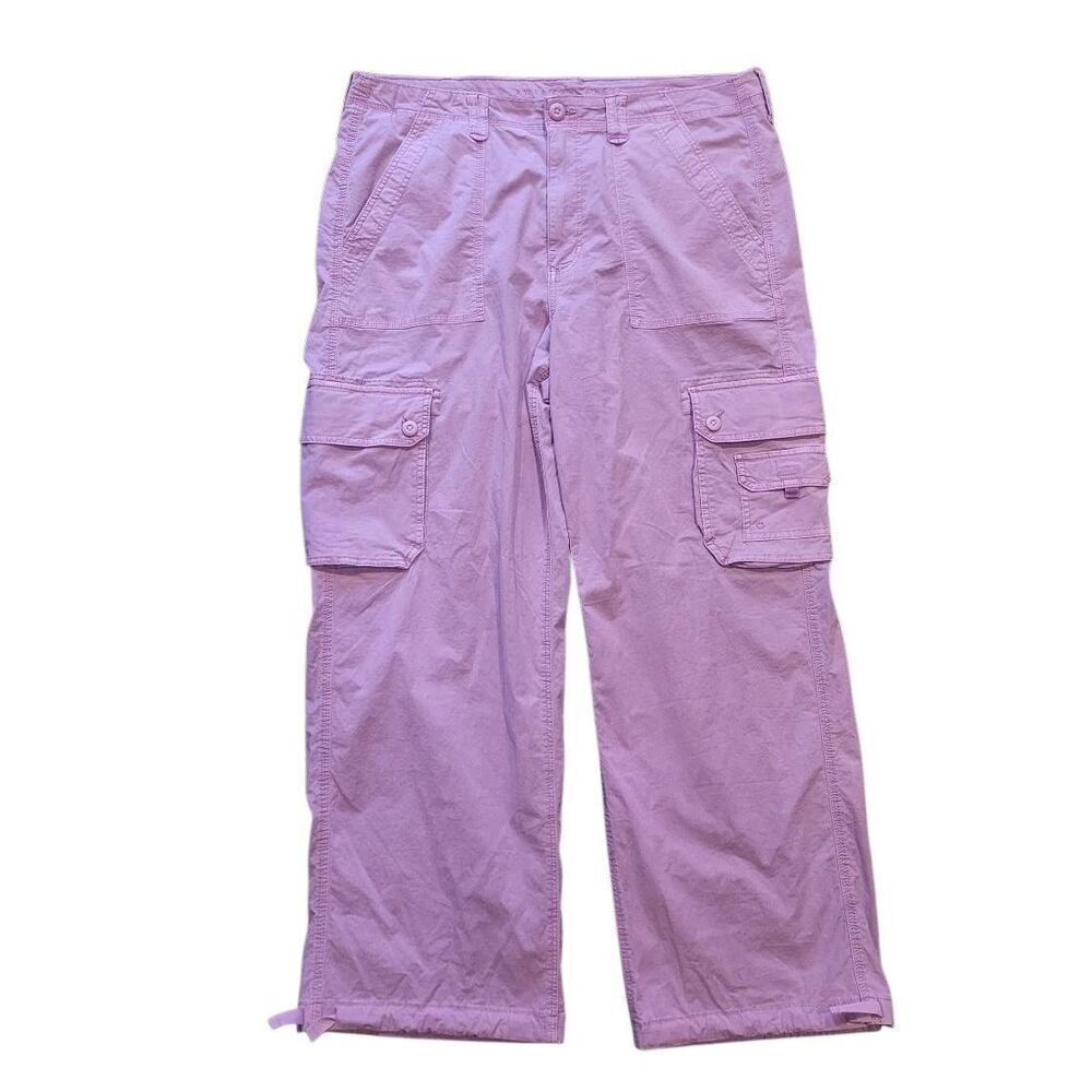 American Eagle Pants Women's 18 Purple Baggy Jogger Cargo Utility Skate Relaxed